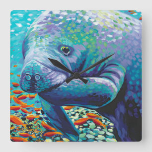 Zee Lieverd II Vierkante Klok