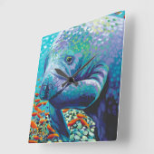 Zee Lieverd II Vierkante Klok (Hoek)