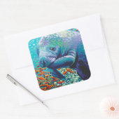 Zee Lieverd II Vierkante Sticker (Envelop)