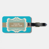 Zee Life achtergrond Bagagelabel (Achterkant horizontaal)