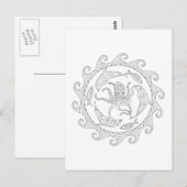 Zee Life Adult Kleuren Briefkaart (Voorkant / Achterkant)