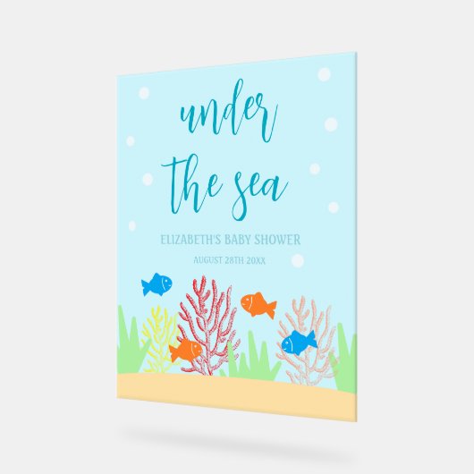 Zee Life Baby shower Acryl Bord (Hoek)