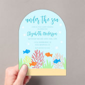 Zee Life Baby shower Acryl Uitnodigingen (Insitu (Draagbaar))