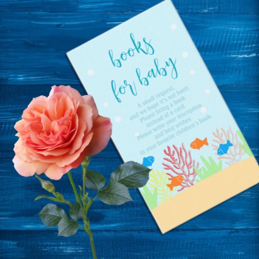 Zee Life Baby shower Boeken voor Baby Informatiekaartje