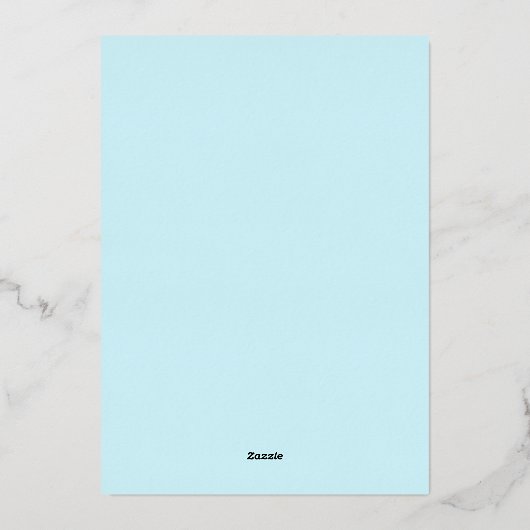 Zee Life Baby shower Folie Uitnodiging (Achterkant)