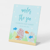 Zee Life Baby shower Reclamebord Met Voetstuk (Voorkant)