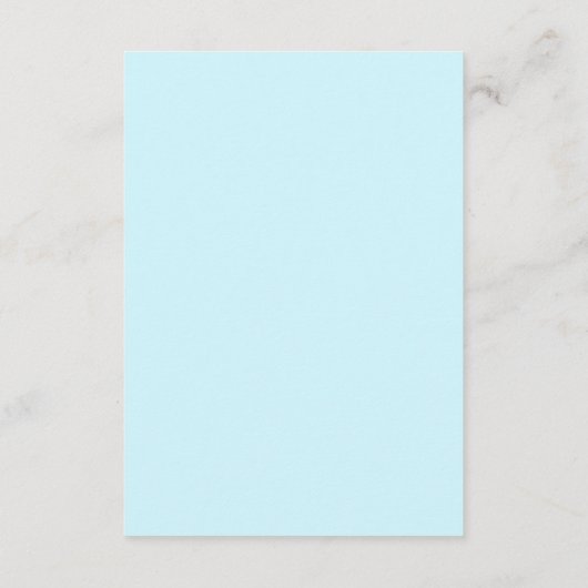 Zee Life Baby shower Registry Informatiekaartje (Achterkant)