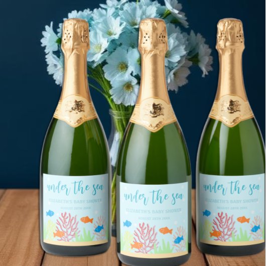 Zee Life Baby shower Sparkling Wijnetiket