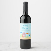 Zee Life Baby shower Wijn Etiket (Voorkant)