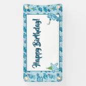 Zee Life Birthday Banner met ruimte om aan te pass (Verticaal)