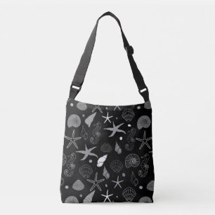Zee Life Black Patroon Crossbody Tas