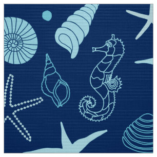 Zee Life (donker) - Aangepaste fabric Stof