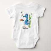 Zee Life Fish Cartoon Funny Baby Romper (Achterkant)