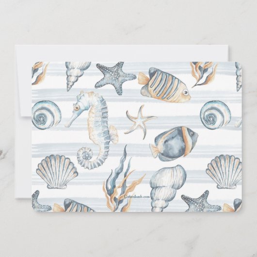 Zee Life Foto Aankondiging Geboorte (Achterkant)