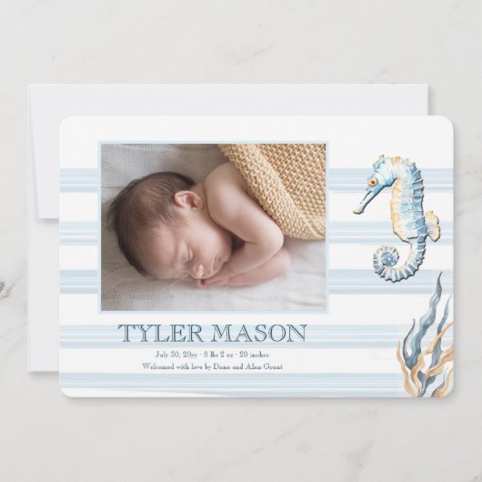 Zee Life Foto Aankondiging Geboorte (Voorkant)