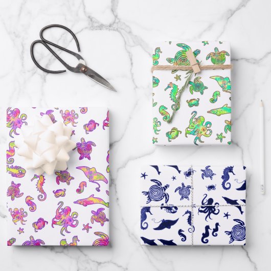 Zee Life Grafisch Patroon Alle keren Inpakpapier Vel (Voorkant)