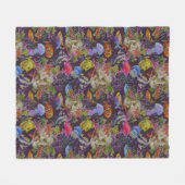 Zee Life Grunge Patroon Fleece Deken (Voorkant (Horizontaal))