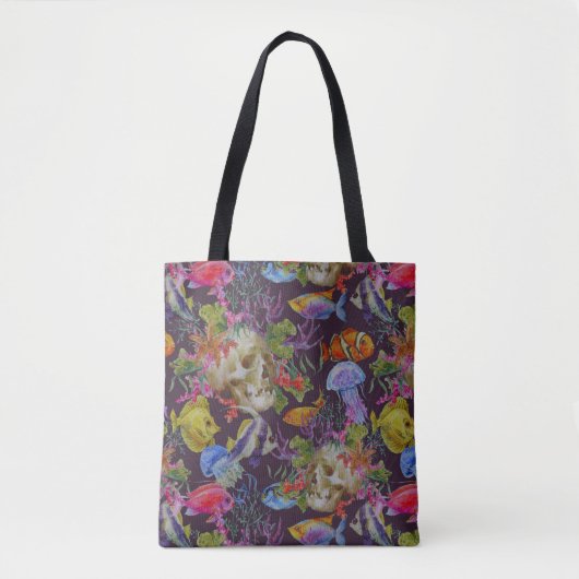 Zee Life Grunge Patroon Tote Bag (Voorkant)