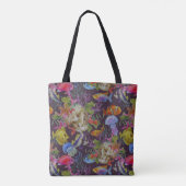 Zee Life Grunge Patroon Tote Bag (Achterkant)