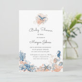 zee life koraal Baby shower per post (Staand voorkant)