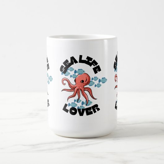 zee life lover octopus Classic Mok (Center)