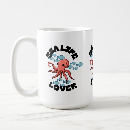 zee life lover octopus Classic Mok (Links)