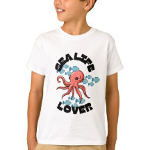 zee life lover octopus Kinder Basic T-shirt
