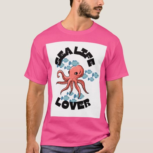 zee life lover octopus t-shirt (Voorkant)