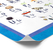 Zee Life Ocean Animals Alfabet for Kids Poster (Hoek)