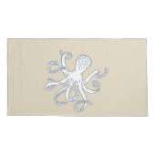 Zee Life Octopus Nautical Pillowcase King Grootte Kussensloop (Achterkant)