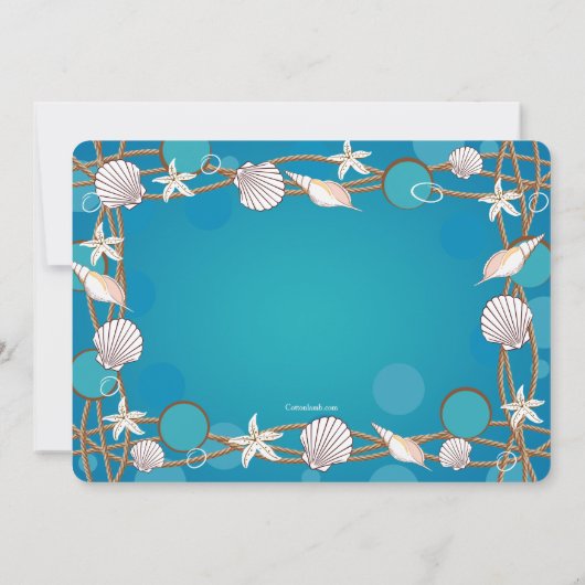 Zee Life Photo Lijst Holiday Card Kaart (Achterkant)