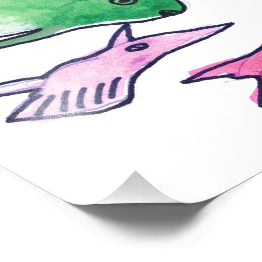 Zee Life Print Foto Afdruk (Hoek)