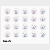 Zee Life Round Address Stickers (Vel)