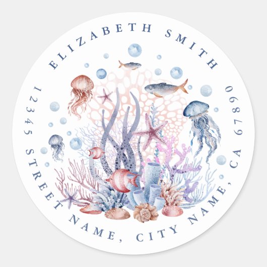 Zee Life Round Address Stickers (Voorkant)