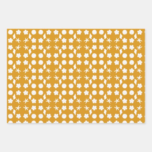 Zee Life Sand Dollars Starfish Seashells Inpakpapier Vel (Voorkant 2)