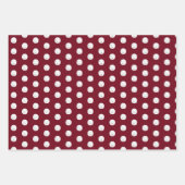 Zee Life Sand Dollars Starfish Seashells Maroon Inpakpapier Vel (Voorkant 3)