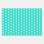 Zee Life Sand Dollars Starfish Seashells Turquoise Inpakpapier Vel (Voorkant 3)