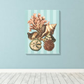 Zee Life Silhouette Canvas Afdruk (Insitu (Houten vloer))