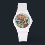 Zee Life Silhouette Horloge<br><div class="desc">Deze kunstdruk toont de mooiste dingen in de natuur in de oceaan. Vind alle verschillende soorten het leven van het zee in dit afbeelding met inbegrip van een Verrekijker,  Zand Dollars,  en Reefs die diep in het zee worden begraven. Dit collectie is een must voor je volgende Zazzle producten.</div>