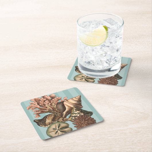 Zee Life Silhouette Kartonnen Onderzetters (Insitu)