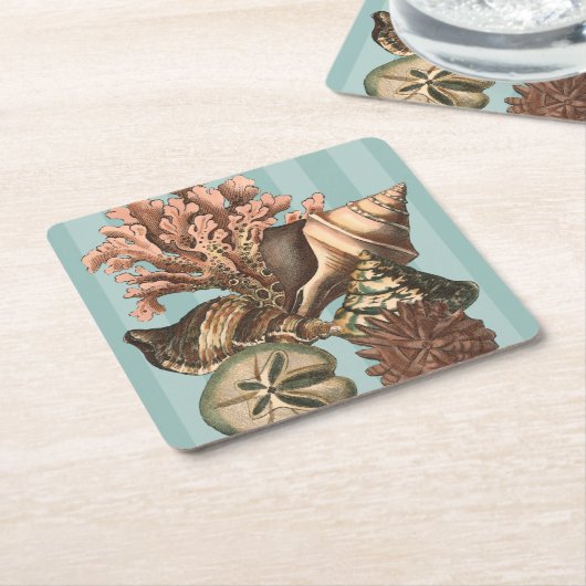 Zee Life Silhouette Kartonnen Onderzetters (Schuin)