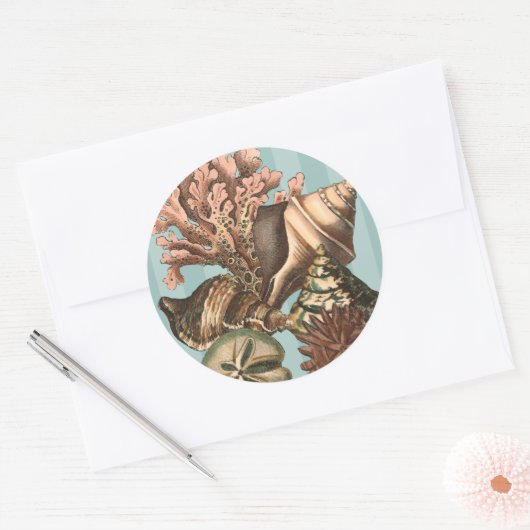 Zee Life Silhouette Ronde Sticker (Envelop)