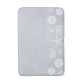 Zee Life Silhouettes (Kustgrijs) Badmat (Voorkant Verticaal)