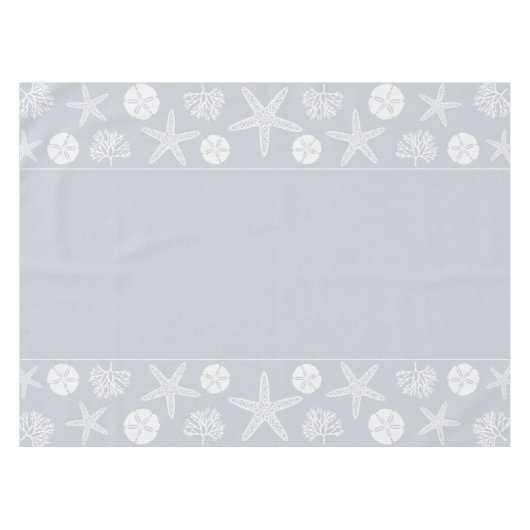 Zee Life Silhouettes (Kustgrijs) Tafelkleed (Voorkant (Horizontaal))
