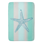 Zee Life Starfish Nautical Bath Mats Badmat (Voorkant Verticaal)