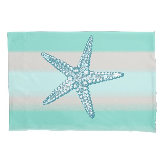Zee Life Starfish Nautical Pillowcase Standard Sz Kussensloop (Voorkant)