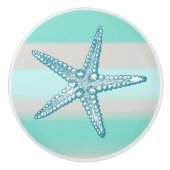 Zee Life Starfish Nautische keramische knobbels /  Keramische Knop (Voorkant)