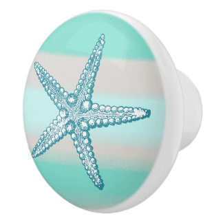 Zee Life Starfish Nautische keramische knobbels / Keramische Knop