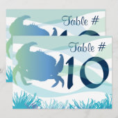 Zee Life Table Number Zitkaart8 Kaart (Voorkant / Achterkant)
