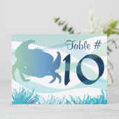 Zee Life Table Number Zitkaart8 Kaart (Staand voorkant)